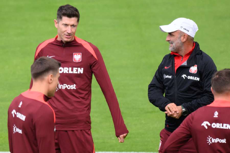 Poland team training in Hanover ahead of opening Euro 2024 encounter