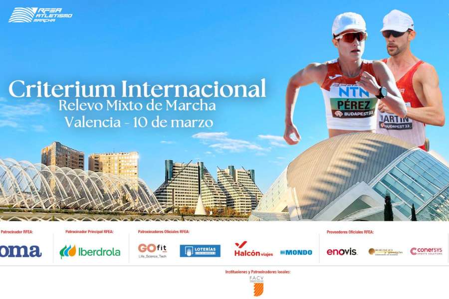 La marcha española se prepara para París 2024 en el Critérium Internacional de Valencia