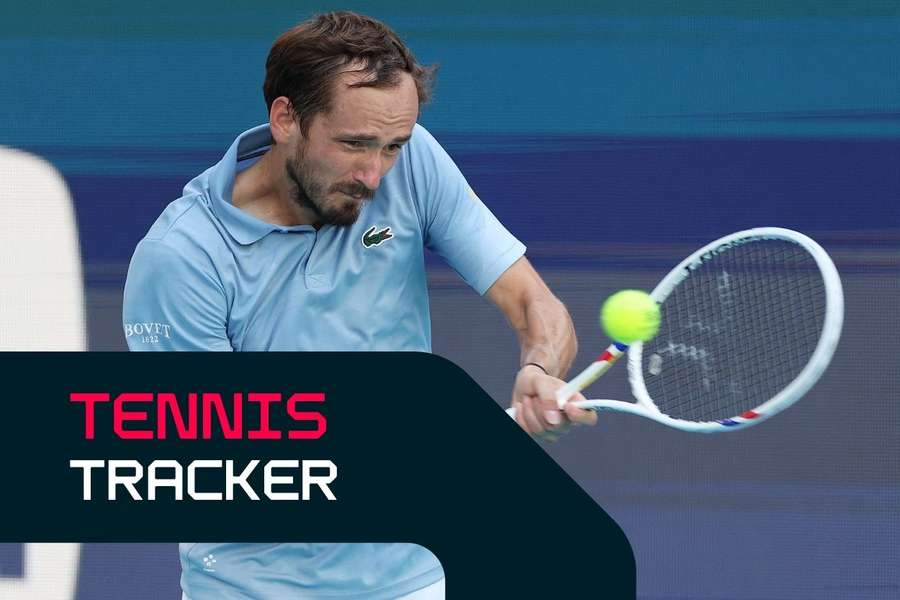 Daniil Medvedev is back in action in Miami today