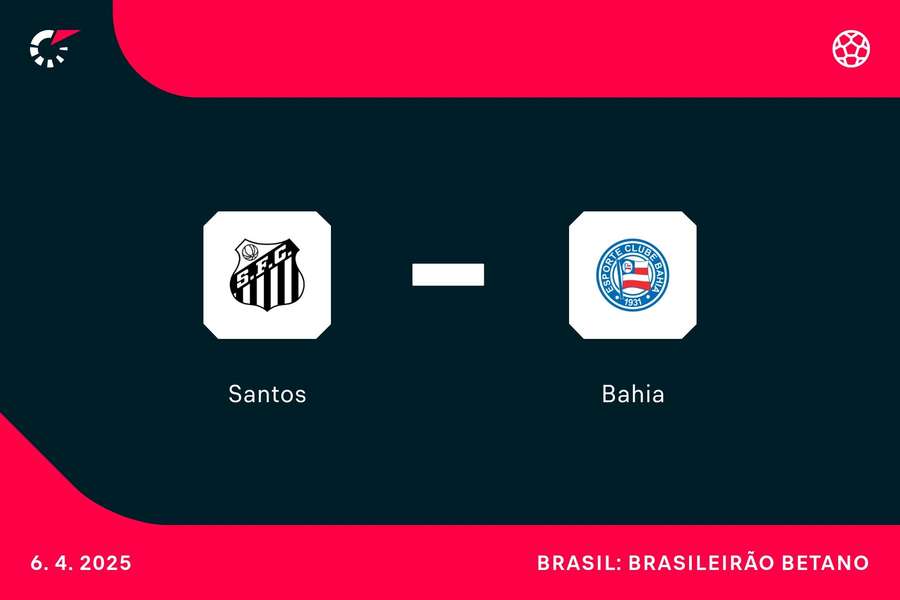 Santos e Bahia se enfrentam na Vila Viva Sorte
