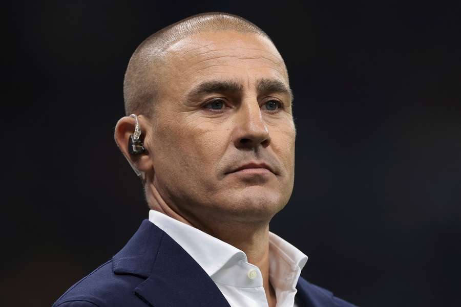 Fabio Cannavaro, antigo central e campeão do Mundo, agora treinador