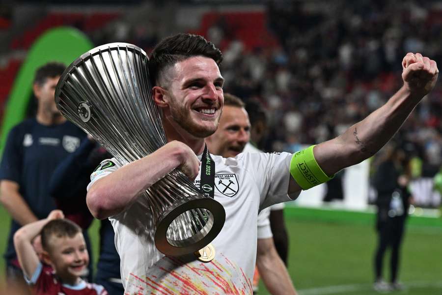 Declan Rice er måske snart fortid i West Ham United.