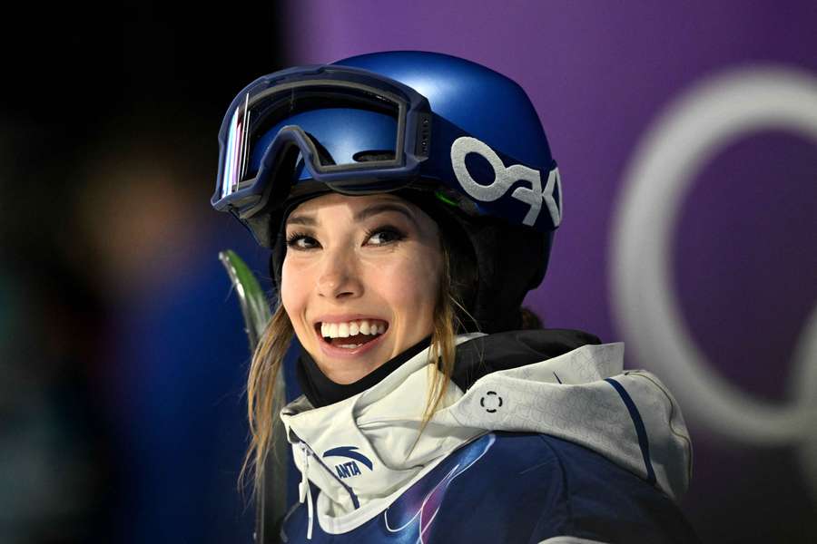 Eileen Gu during the big air qualification