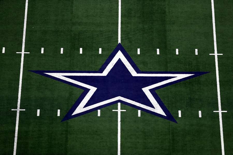 Het logo van de Dallas Cowboys