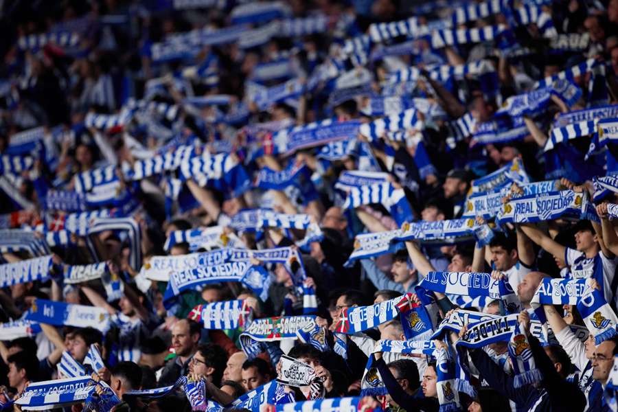 Aficionados de la Real Sociedad