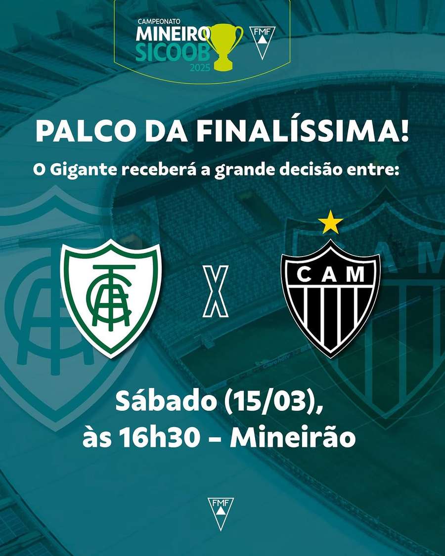 A final do Mineiro mudou de local após o resultado do primeiro jogo