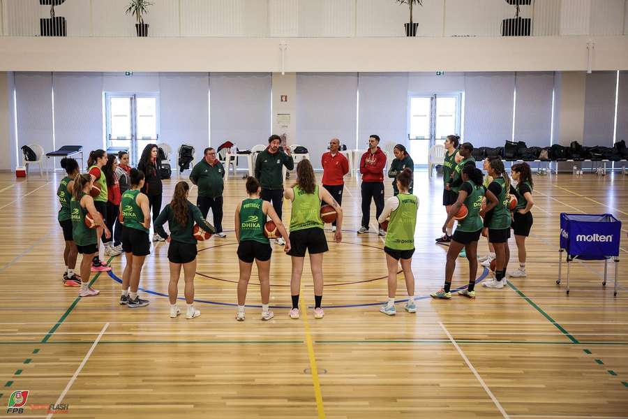 A seleção nacional prepara o encontro