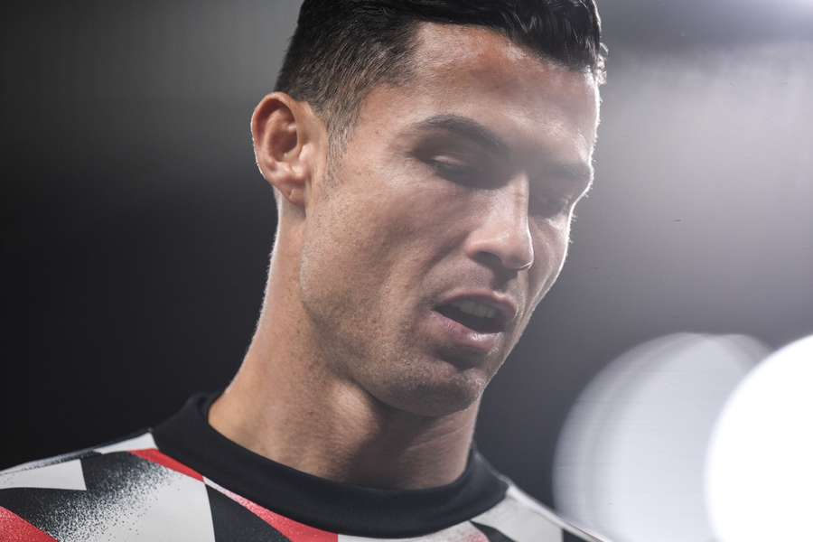 Cristiano Ronaldo, resignado en el Manchester United