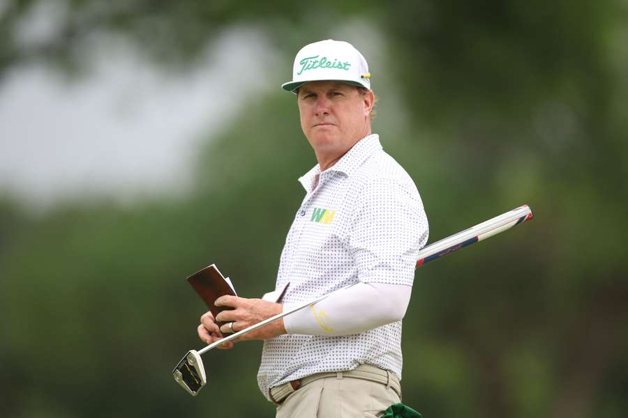 Charley Hoffman has a one-stroke lead after the first round of the US PGA Tour Charles Schwab Challenge