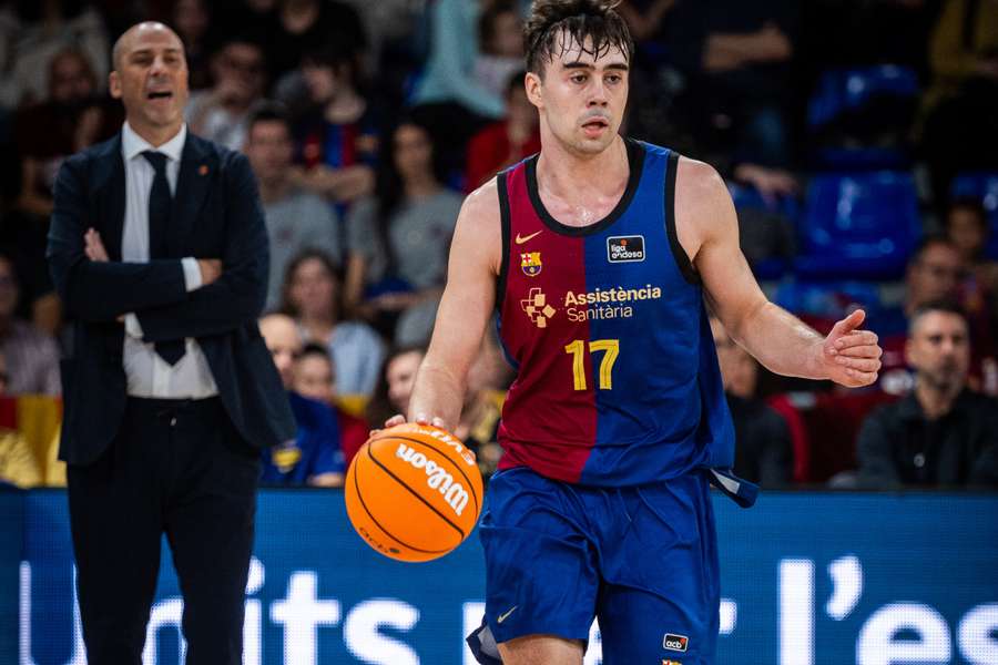 Juan Núñez, en un partido del Barça