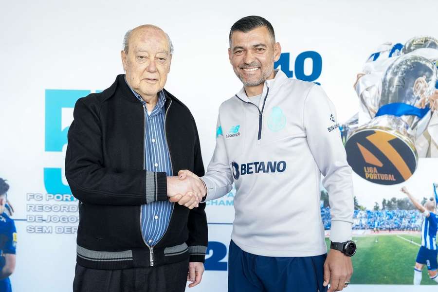 Sergio Conceição avec Jorge Nuno Pinto da Costa ce jeudi.