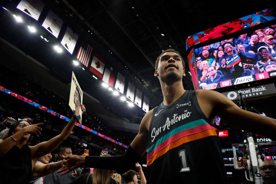 Victor Wembanyama, ce mercredi soir. Victor Wembanyama, ce mercredi soir.