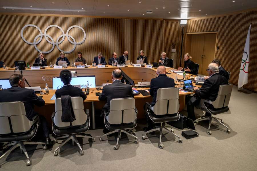Le CIO réuni à Lausanne mardi. Le CIO réuni à Lausanne mardi.