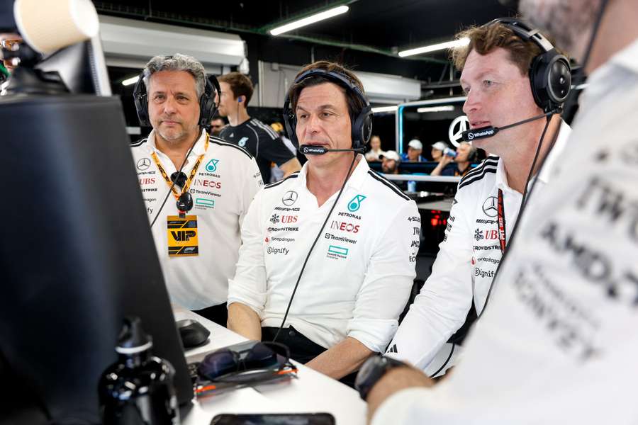 Toto Wolff durante el GP de España