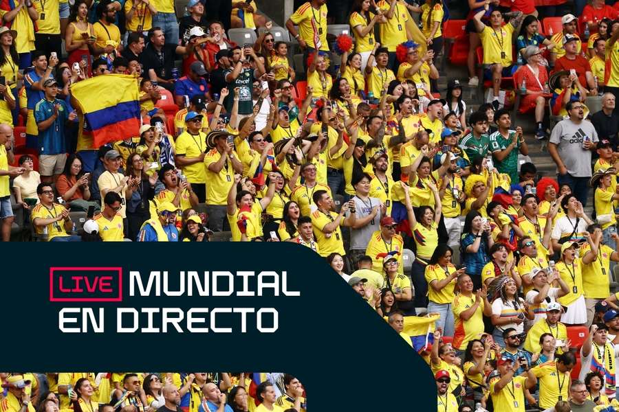Los colombianos, apoyando a su selección Los colombianos, apoyando a su selección