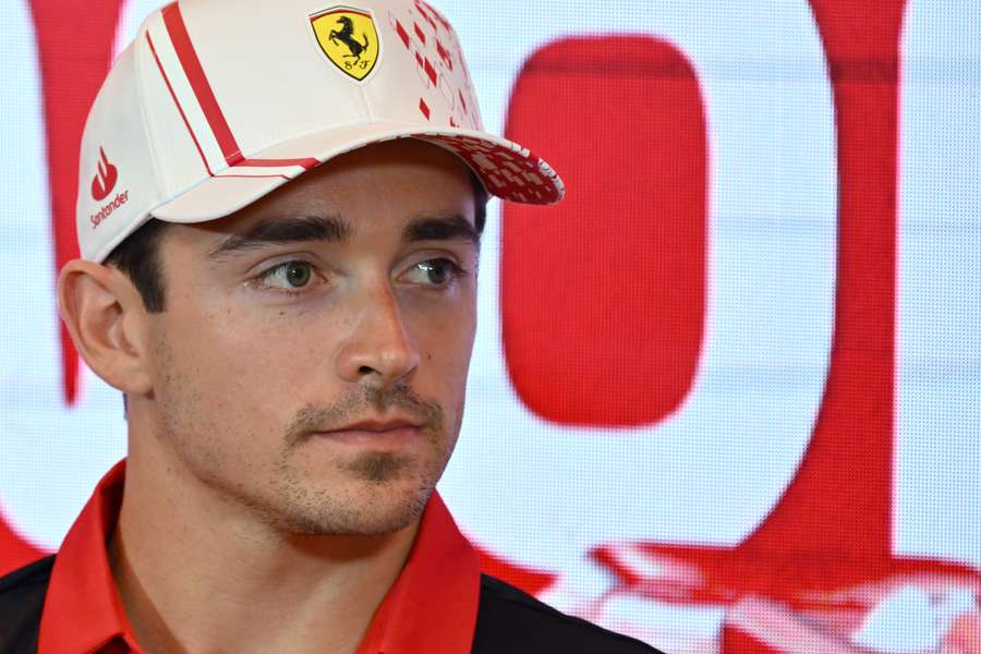 Charles Leclerc en conférence de presse ce jeudi.