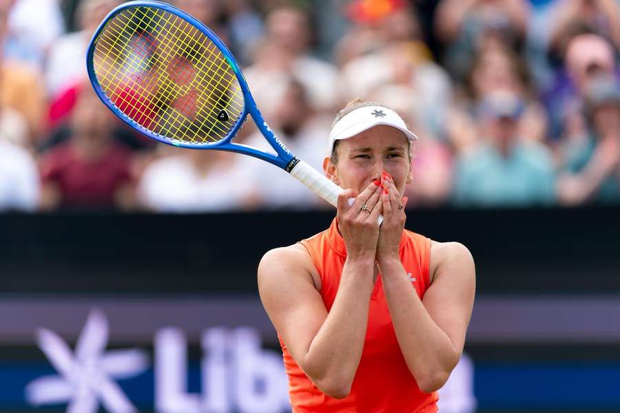 Elise Mertens' win was her first title on grass