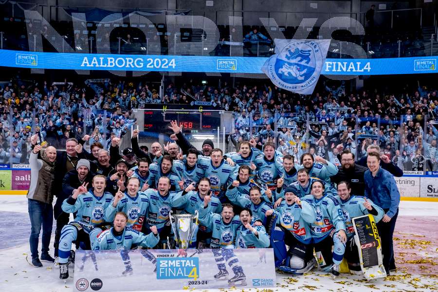 Ishockey pokalfinalen mellem Rungsted Seier Capital og SønderjyskE Ishockey ved final4-stævnet i Aalborg