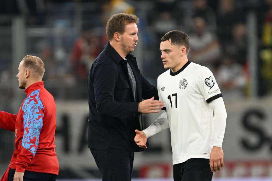 Wirtz (right) has endured a difficult start at Liverpool