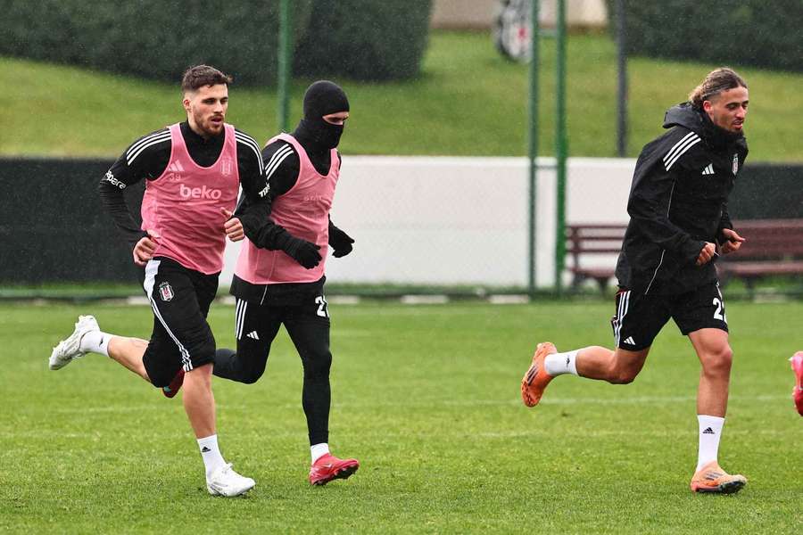 Rafa Silva no treino do Besiktas Rafa Silva no treino do Besiktas