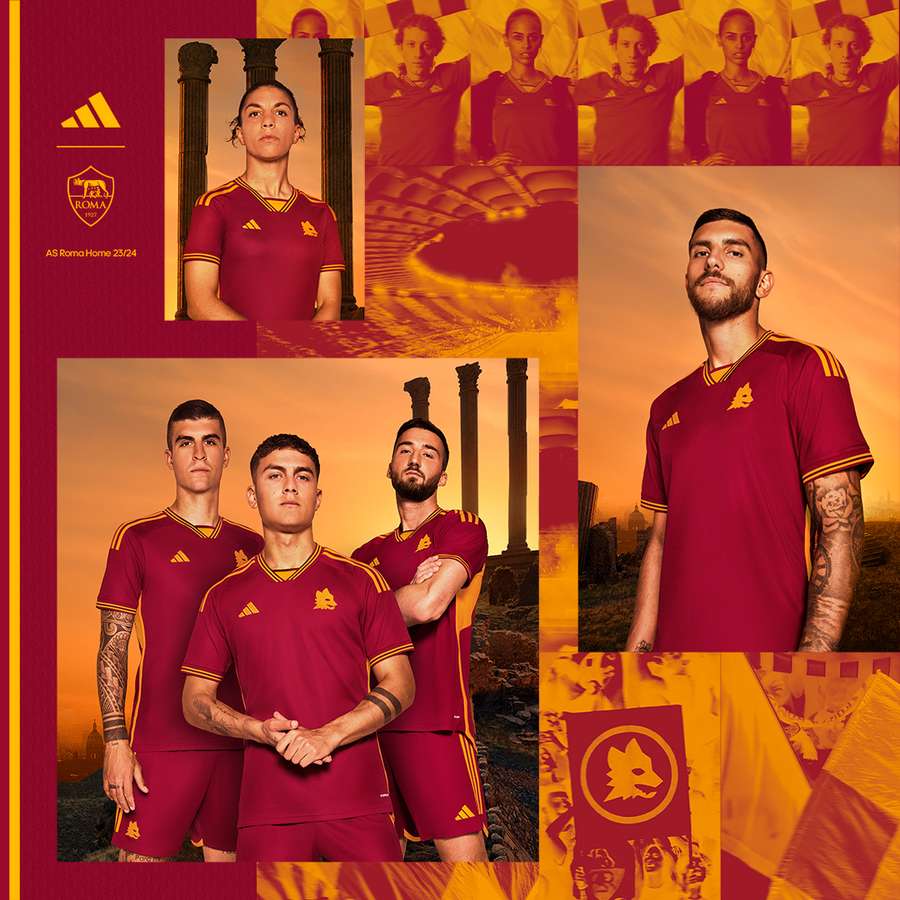 A nova camisa titular romana