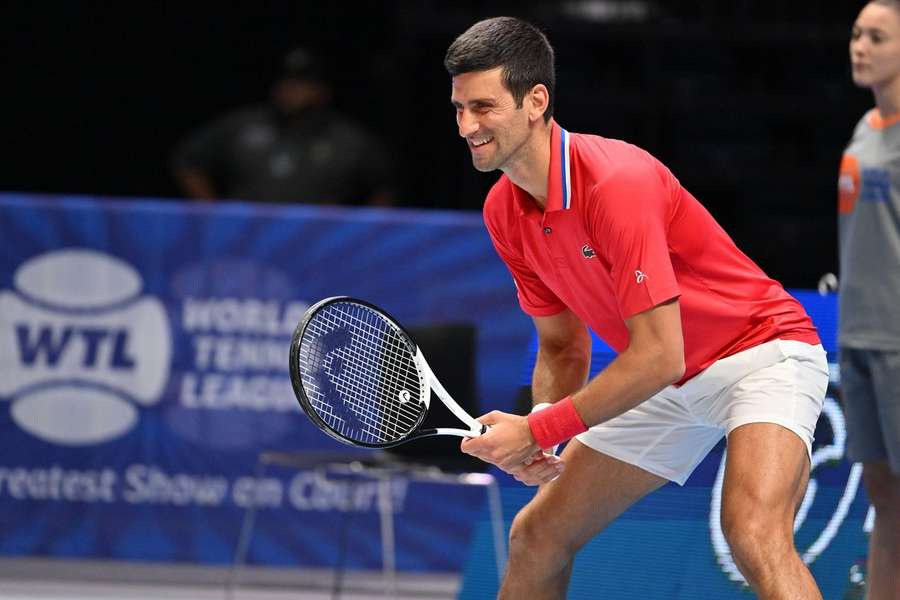 Novak Djokovic le 23 décembre à Dubaï.