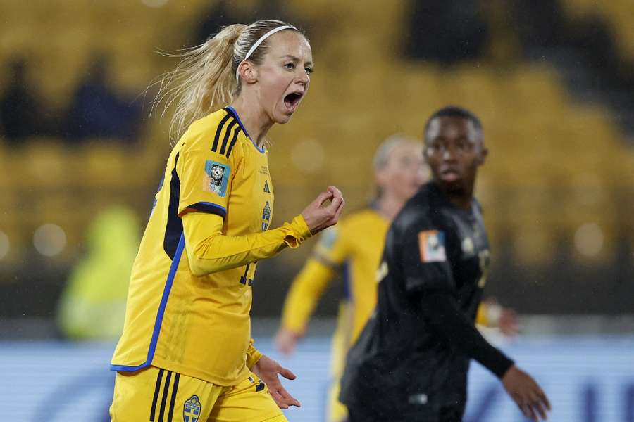 Sweden's Amanda Ilestedt during the match with South Africa