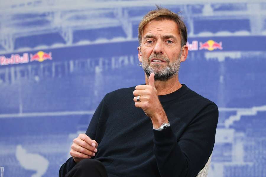Jurgen Klopp during his Red Bull press conference