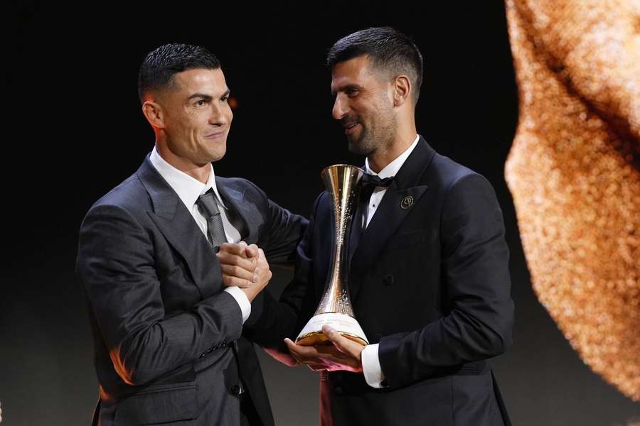 Cristiano Ronaldo, alături de Novak Djokovic