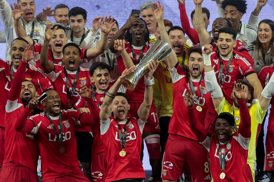 Benfica celebra a conquista