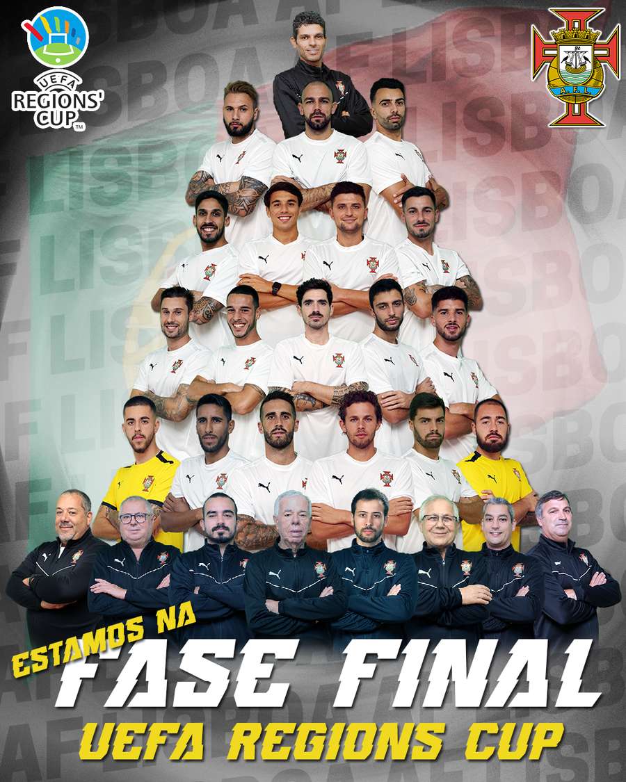 AF Lisboa venceu o grupo 3 e será o representante de Portugal na fase final