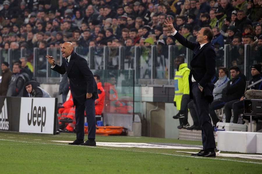 Luciano Spalletti y Massimiliano Allegri