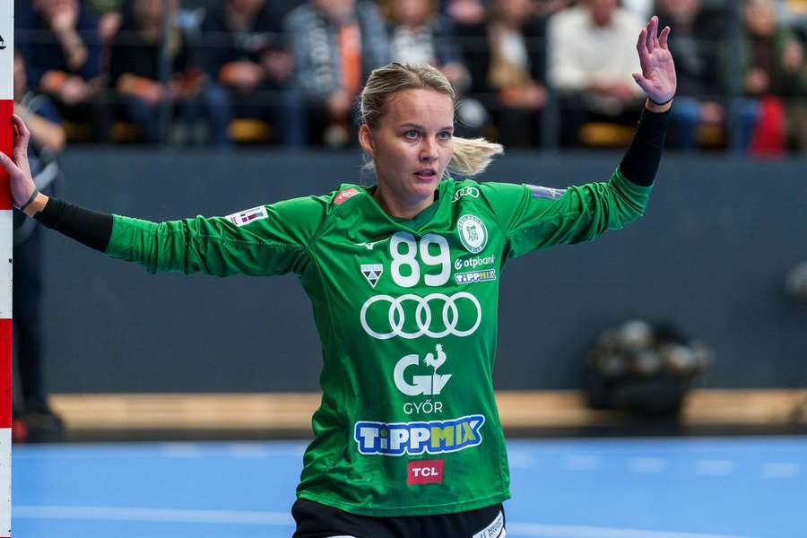 Sandra Toft in action for Gyor Sandra Toft in action for Gyor