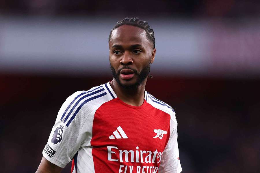 Raheem Sterling during Arsenal's Premier League game against Crystal Palace on April 23rd, 2025
