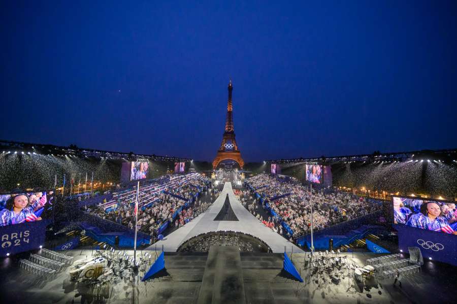 La Torre Eiffel, protagonista en la parte final de la ceremonia de apertura de París 2024