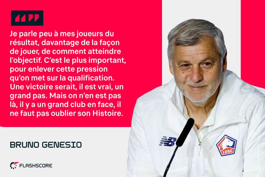 Bruno Genesio ne prend pas de haut son adversaire.