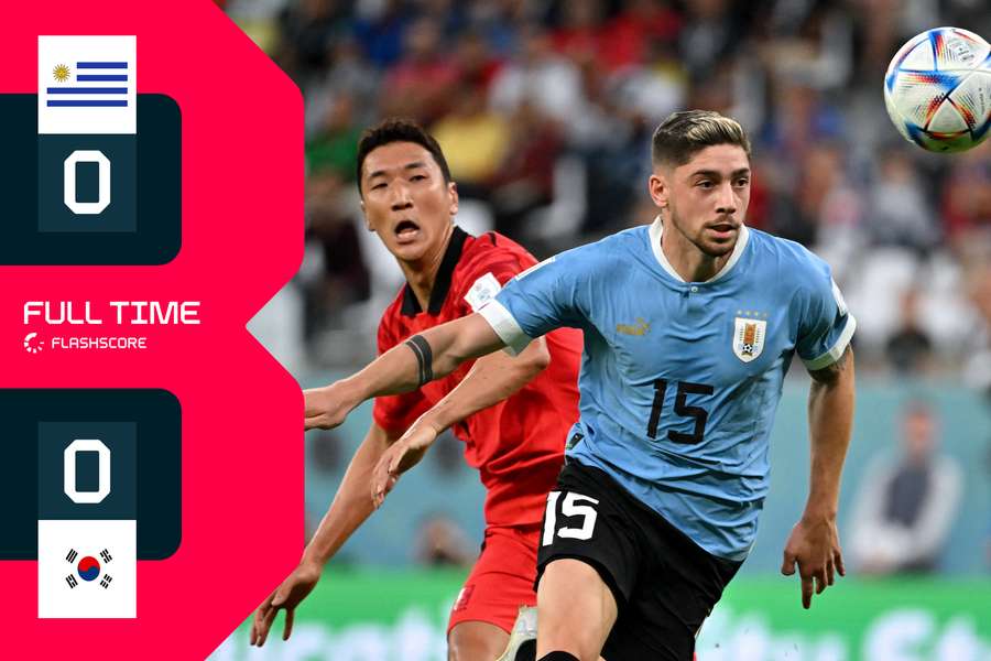 Uruguay and South Korea have both been unable to snatch the momentum in the game