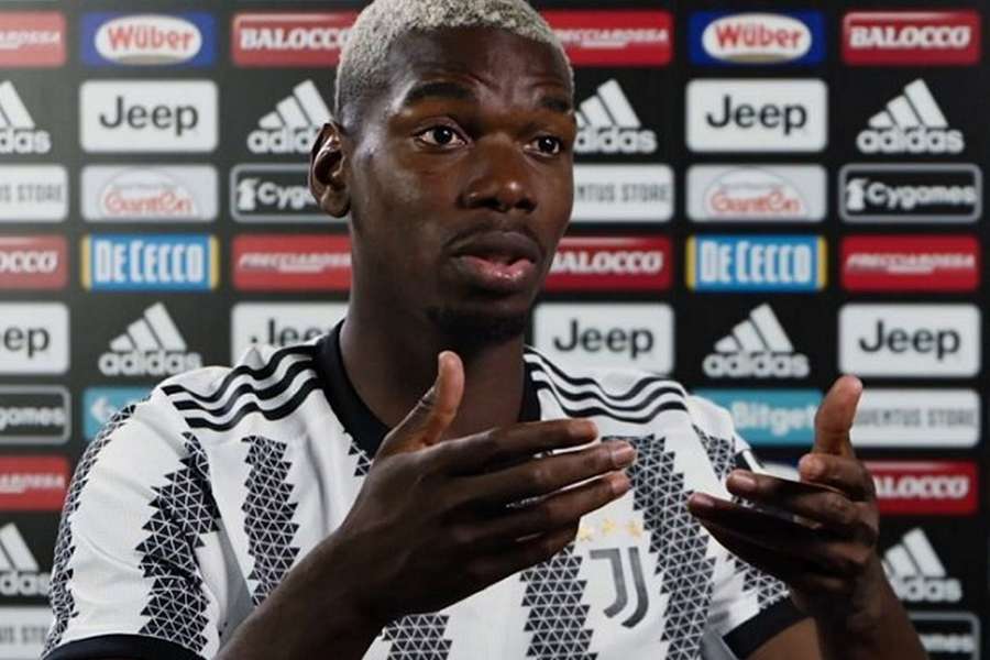 Paul Pogba of Juventus looks on during the Serie A match between Empoli and Juventus