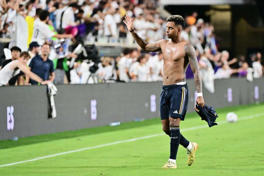 Rodrygo na pré-época do Real Madrid 