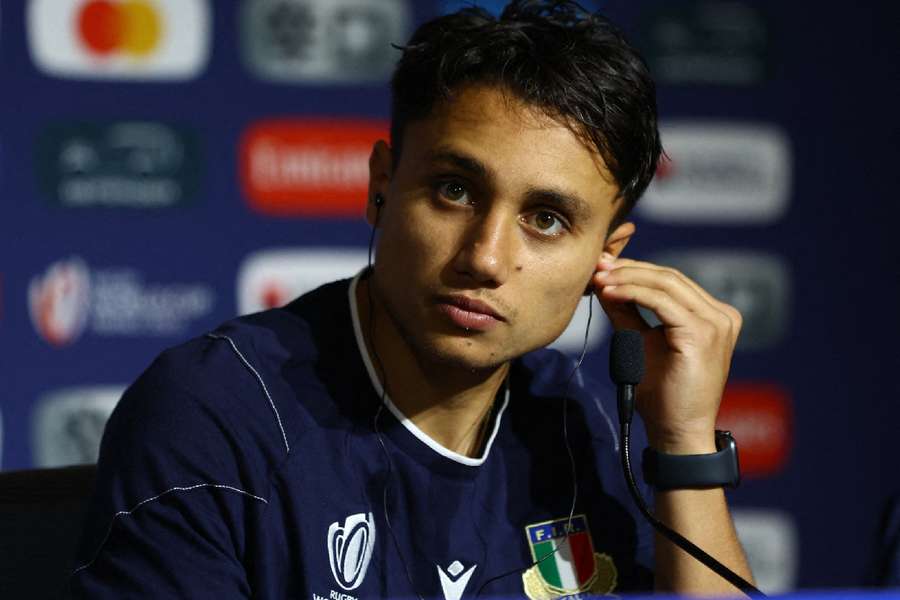 Italy's Ange Capuozzo during a press conference