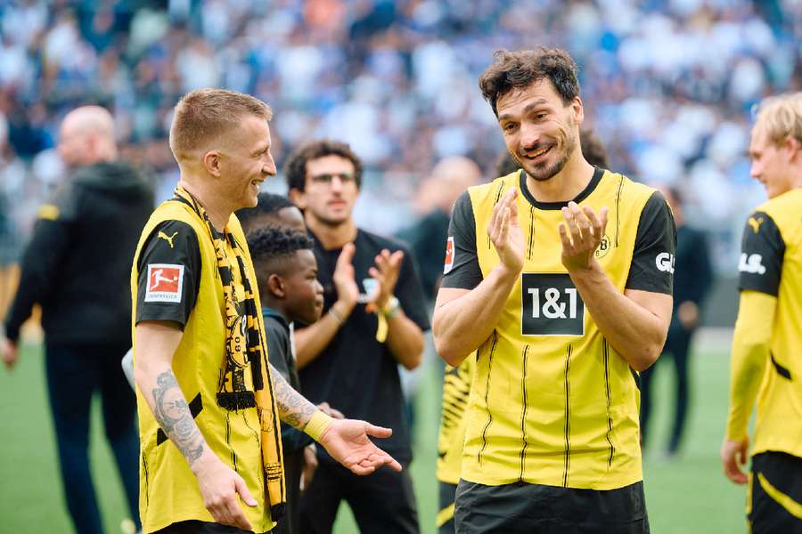 Hummels y Reus, en el último partido con el Dortmund en Bundesliga