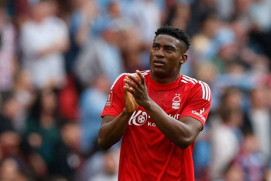 Nottingham Forest's Taiwo Awoniyi applauds fans