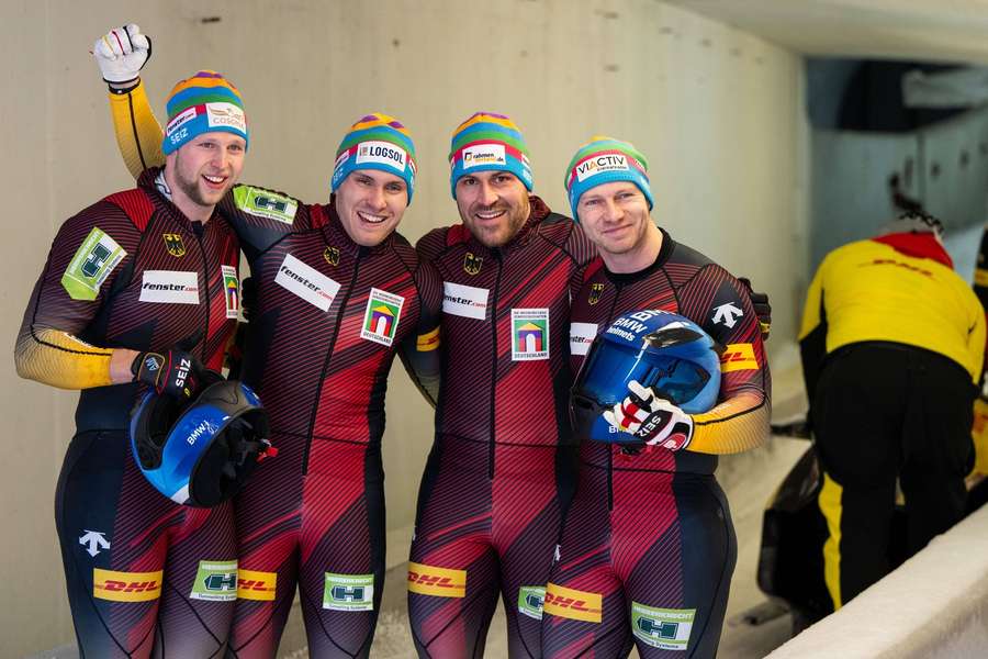 Francesco Friedrich (l.) hat den Titel im Gesamtweltcup gewonnen. Francesco Friedrich (l.) hat den Titel im Gesamtweltcup gewonnen.