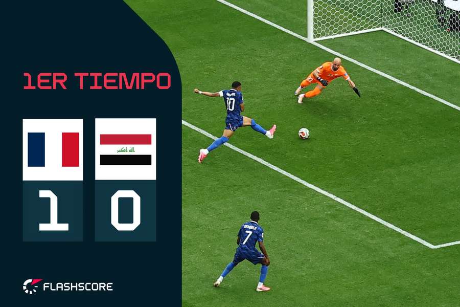 Francia e Irak juegan a partir de las 23 horas