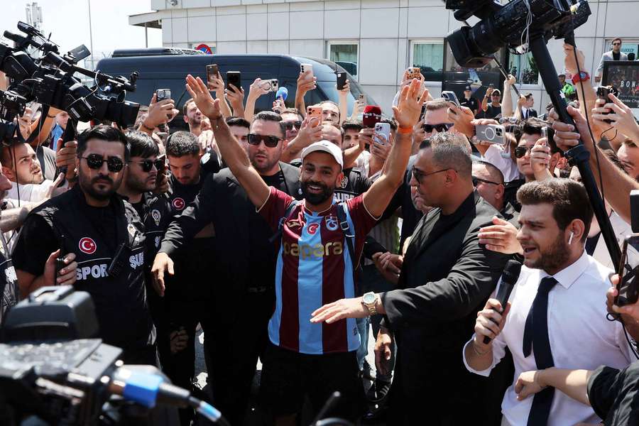 Mo Salah al suo arrivo in Turchia Mo Salah al suo arrivo in Turchia