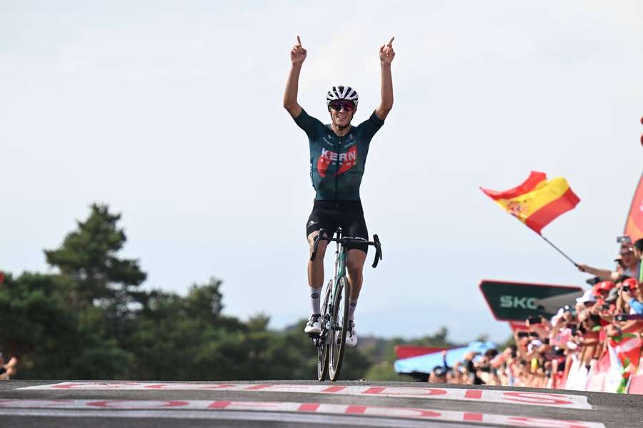 Pablo Castrillo celebrates his victory