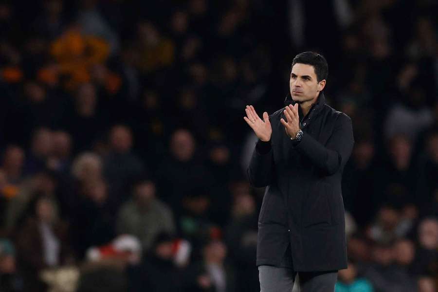 Arteta applauds after Arsenal's nervy win over Wolves Arteta applauds after Arsenal's nervy win over Wolves