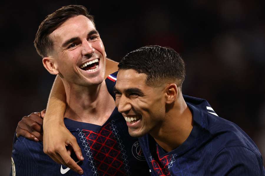 Fabian Ruiz e Achraf Hakimi