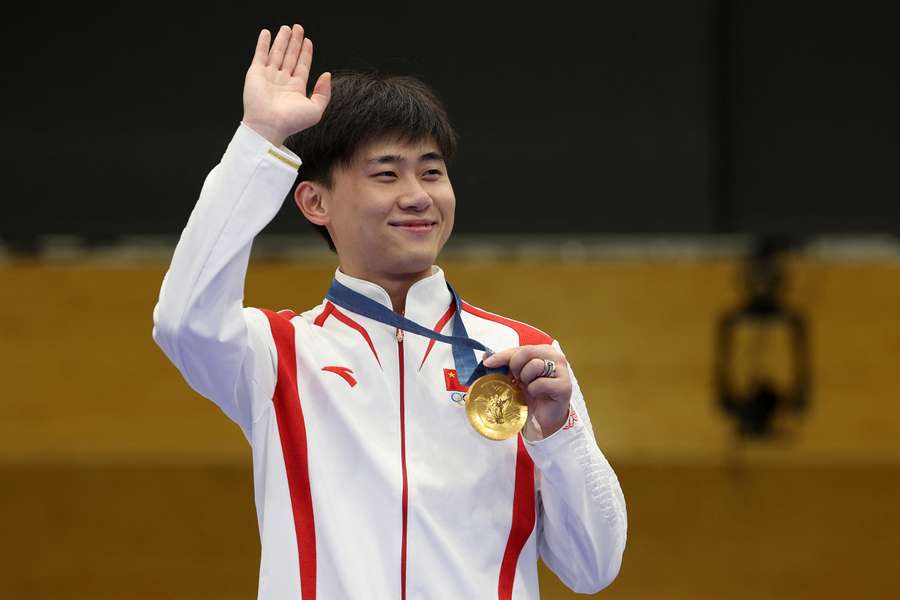 Liu Yukun sur le podium.