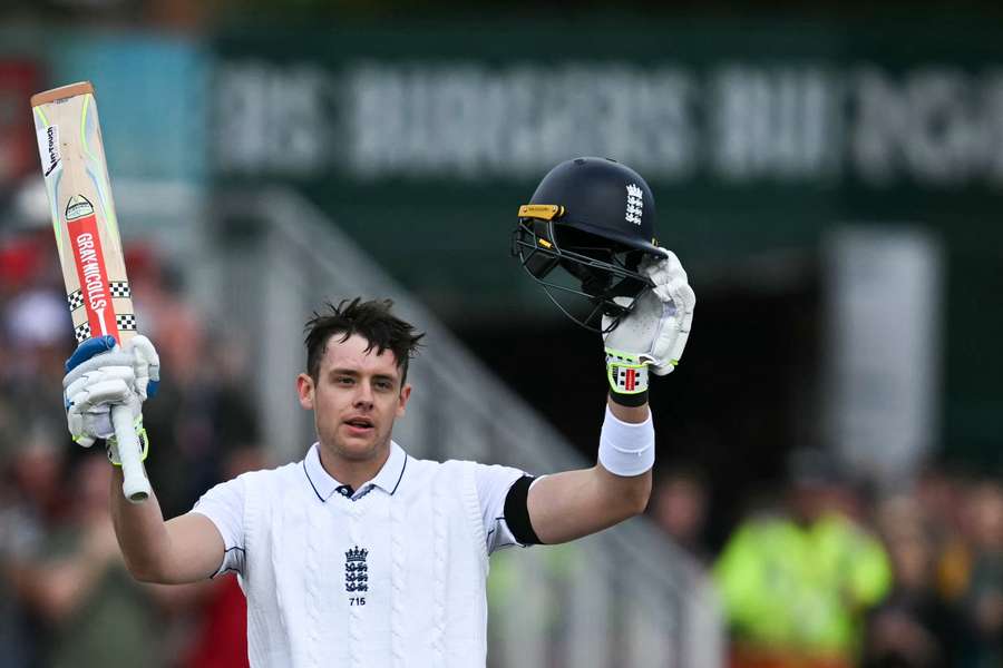 Smith in action for England